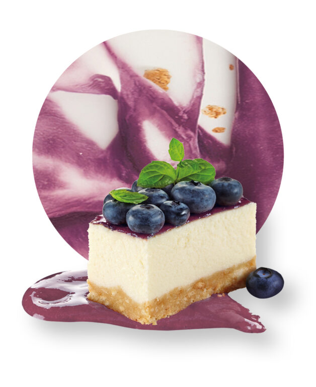 Blueberry-cheesecake - Mustikka-juustokakkujäätelö
